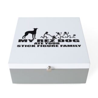 MY REZ DOG ATE YOUR STICK FIGURE FAMILY Jewelry Box