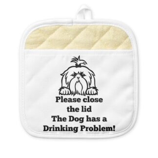 SHIHTZU TOILET DRINKING PROBLEM Pot Holder