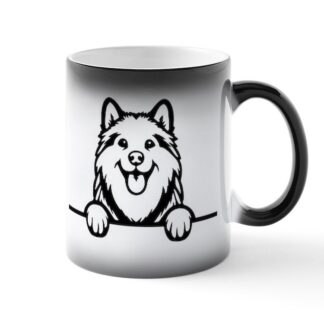 PEEKING ALASKAN MALAMUTE Magic Mug