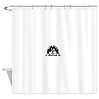 PEEKING TIBETAN MASTIFF Shower Curtain