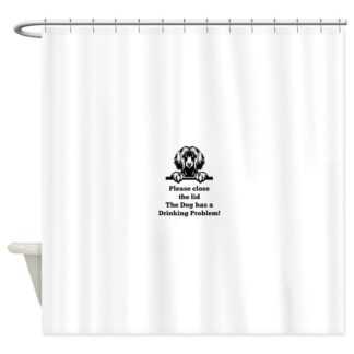 AFGHAN TOILET DRINKING PROBLEM Shower Curtain