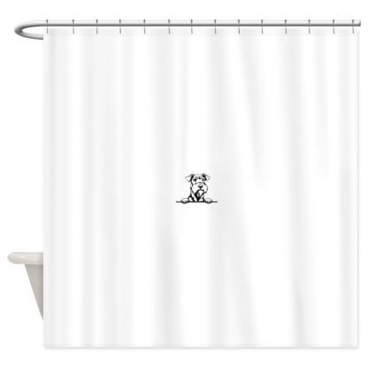 PEEKING AIREDALE Shower Curtain