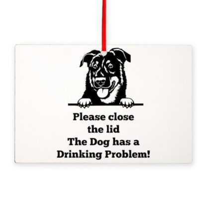 BEAUCERON TOILET DRINKING PROBLEM Rectangle Ornament