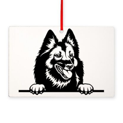 BELGIAN TERV PEEKING Rectangle Ornament