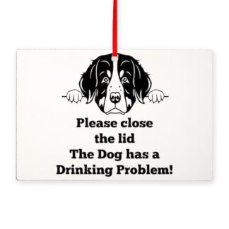 BERNESE TOILET DRINKING PROBLEM Rectangle Ornament