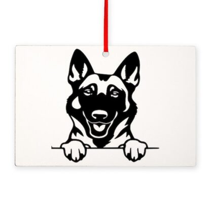 BELGIAN MALINOIS Rectangle Ornament