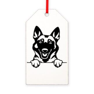 BELGIAN MALINOIS Gift Tag Ornament