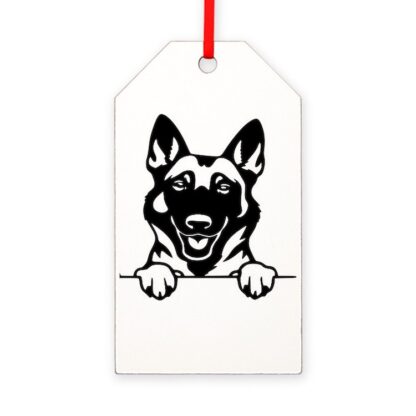 BELGIAN MALINOIS Gift Tag Ornament