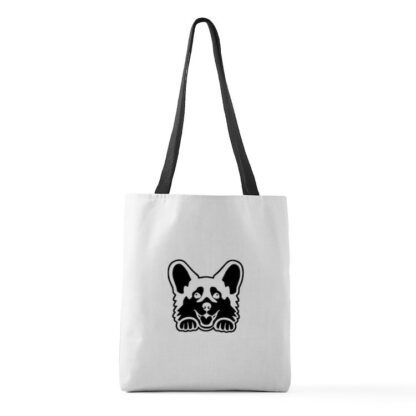 PEEKING CORGI Medium Tote Bag