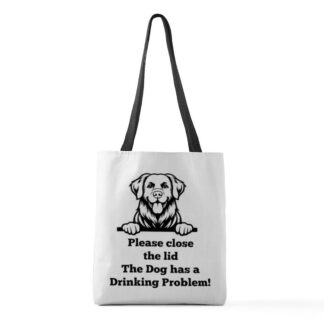 CHESAPEAK BAY RETRIEVER TOILET DRINKING PROBLEM Medium Tote Bag