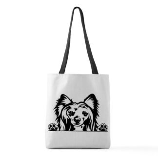 PEEKING CHINESE CRESTED Medium Tote Bag