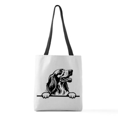 PEEKING ENGLISH SETTER Medium Tote Bag