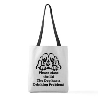 COCKER SPANIEL TOILET DRINKING PROBLEM Medium Tote Bag