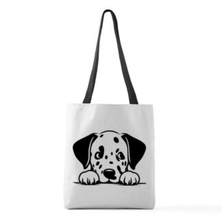 PEEKING DALMATION Medium Tote Bag