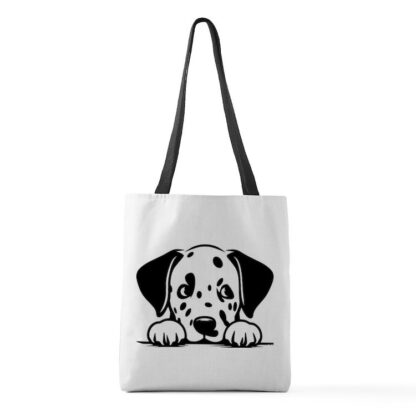 PEEKING DALMATION Medium Tote Bag