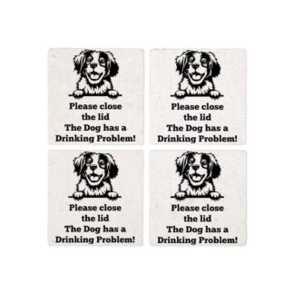 BRITTANY SPANIEL TOILET DRINKING PROBLEM Coasters