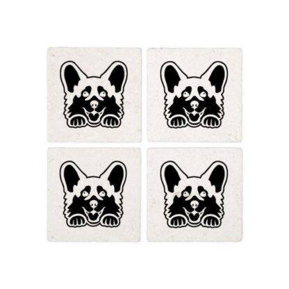 PEEKING CORGI Coasters