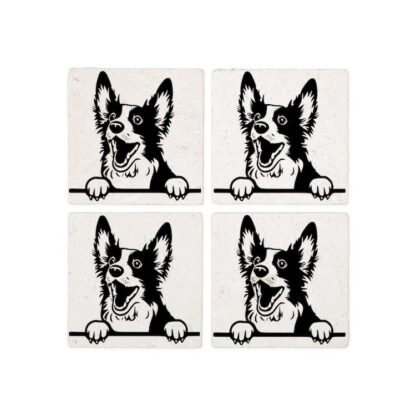 PEEKING CAROLINA DOG Coasters