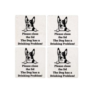 CAROLINA DOG TOILET DRINKING PROBLEM Coasters