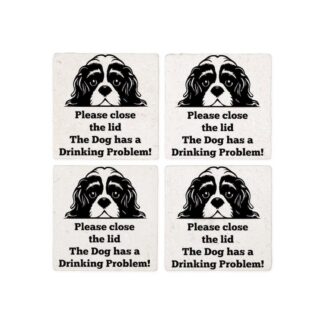 CAVALIER KING CHARLES TOILET DRINKING PROBLEM Coasters