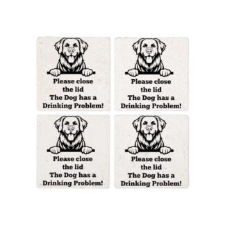 CHESAPEAK BAY RETRIEVER TOILET DRINKING PROBLEM Coasters