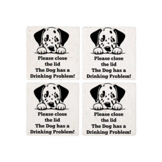 DALAMATION TOILET DRINKING PROBLEM Coasters