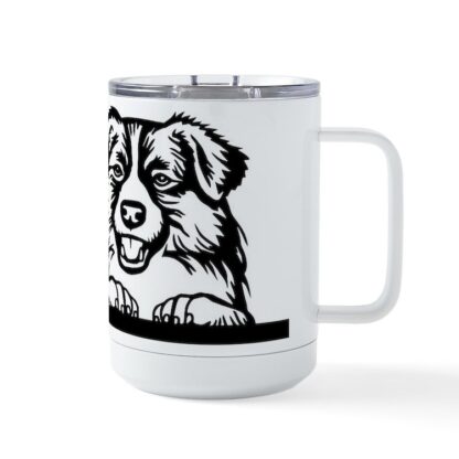 PEEKING ENGLISH SHEPHERD Insulated Mug