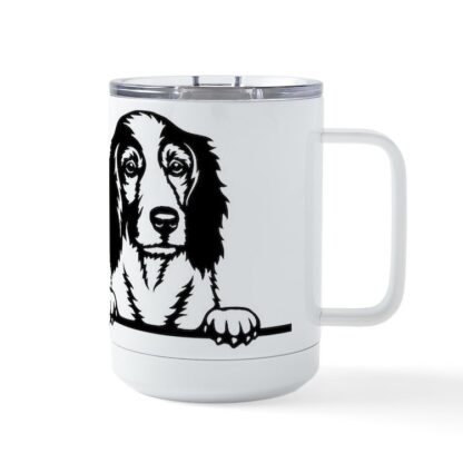 PEEKING ENGLISH SPRINGER SPANIEL Insulated Mug