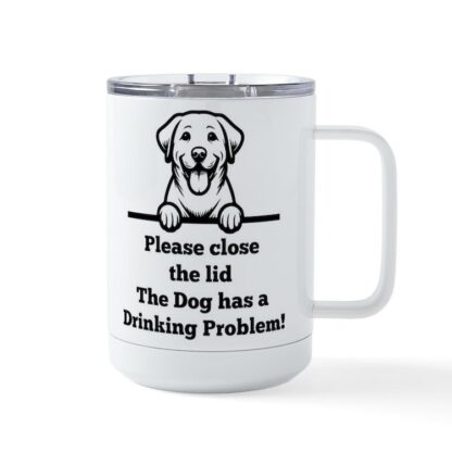 GOLDEN RETRIEVER TOILET DRINKING PROBLEM Insulated Mug