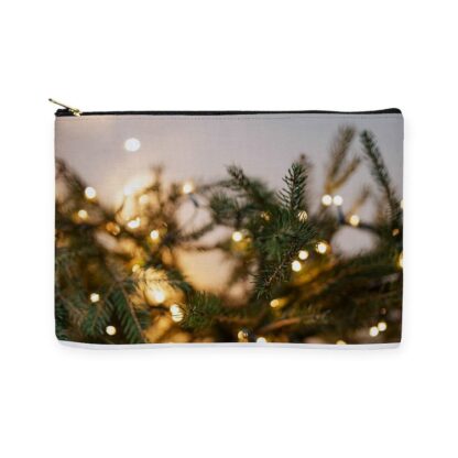 Christmas Tree With Lights Zipper Pouch