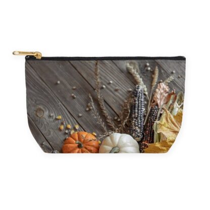 Pumpkins and Gourds Autumn Harvest Makeup Bag