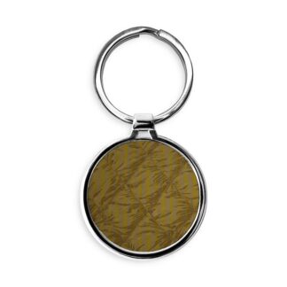 Diamond Geometric Pattern Circle Keychain