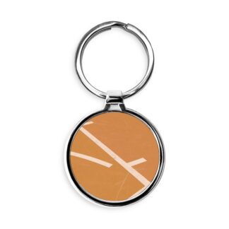 Broken Lines Circle Keychain