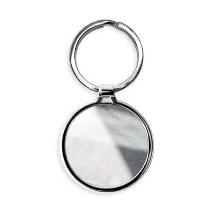 Shadows and Surface Stone Texture Circle Keychain