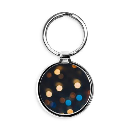 Blurry Lights Circle Keychain