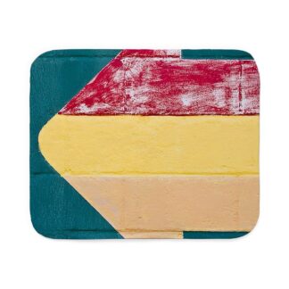 Red and Yellow Arrow Sherpa Fleece Throw Blanket