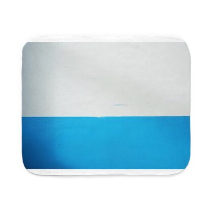 Blue and White Stripes Sherpa Fleece Throw Blanket