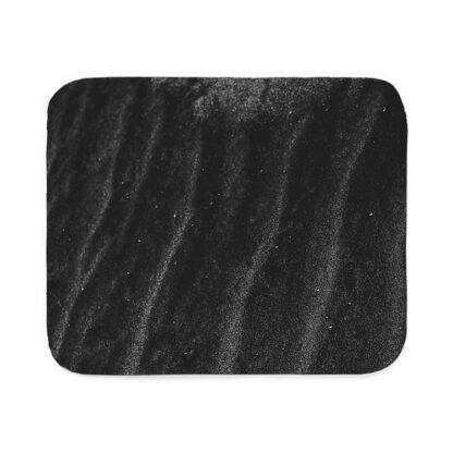 Black Sand Sherpa Fleece Throw Blanket