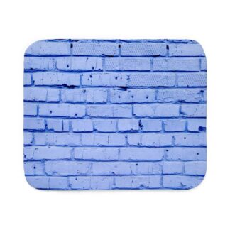 Blue Brick Wall Sherpa Fleece Throw Blanket