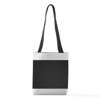 Monochrome Textured Pattern Small Tote Bag