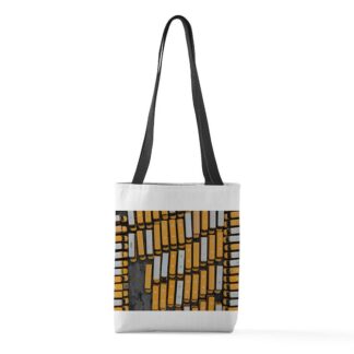 Aerial View of School Buses Small Tote Bag