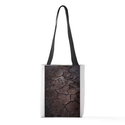 Dry Mud Cracking Small Tote Bag