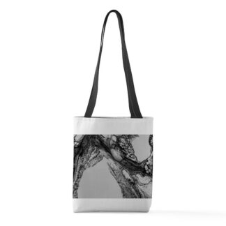 Monochrome Textured Small Tote Bag