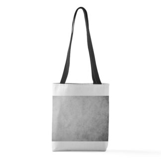 White and Gray Textured Pattern Small Tote Bag