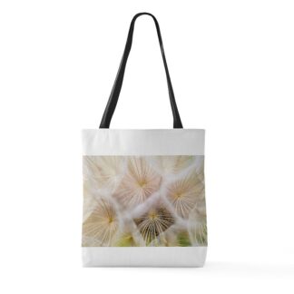 Dandelion Geometric Pattern Large Tote Bag