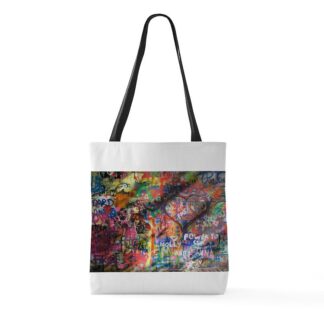 Rainbow Street Art Large Tote Bag