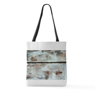 Gray Abstract Texture Large Tote Bag