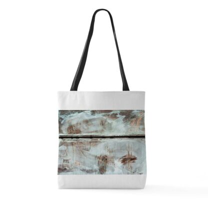 Gray Abstract Texture Large Tote Bag