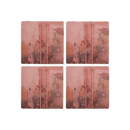 Pink Distressed Art Coasters