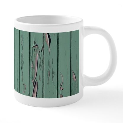 Green Wooden Fence 20 oz Ceramic Mega Mug